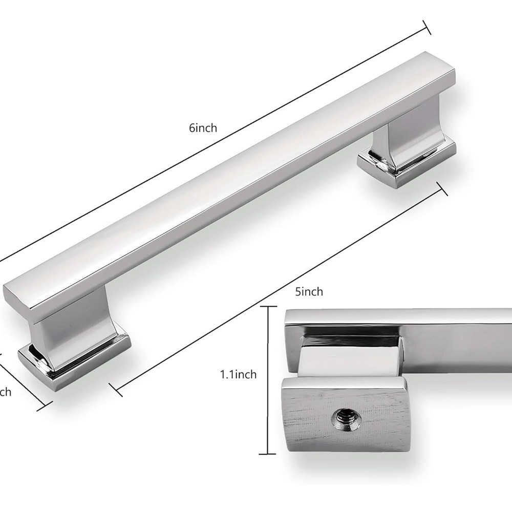 Sleek Silver Cabinet Handles (057) - Picture 3 of 5